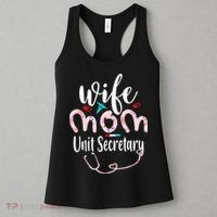 Womens Wife Mom Unit Secretary Mom Mothers Day Nurses Women's Tank Top thumb 3