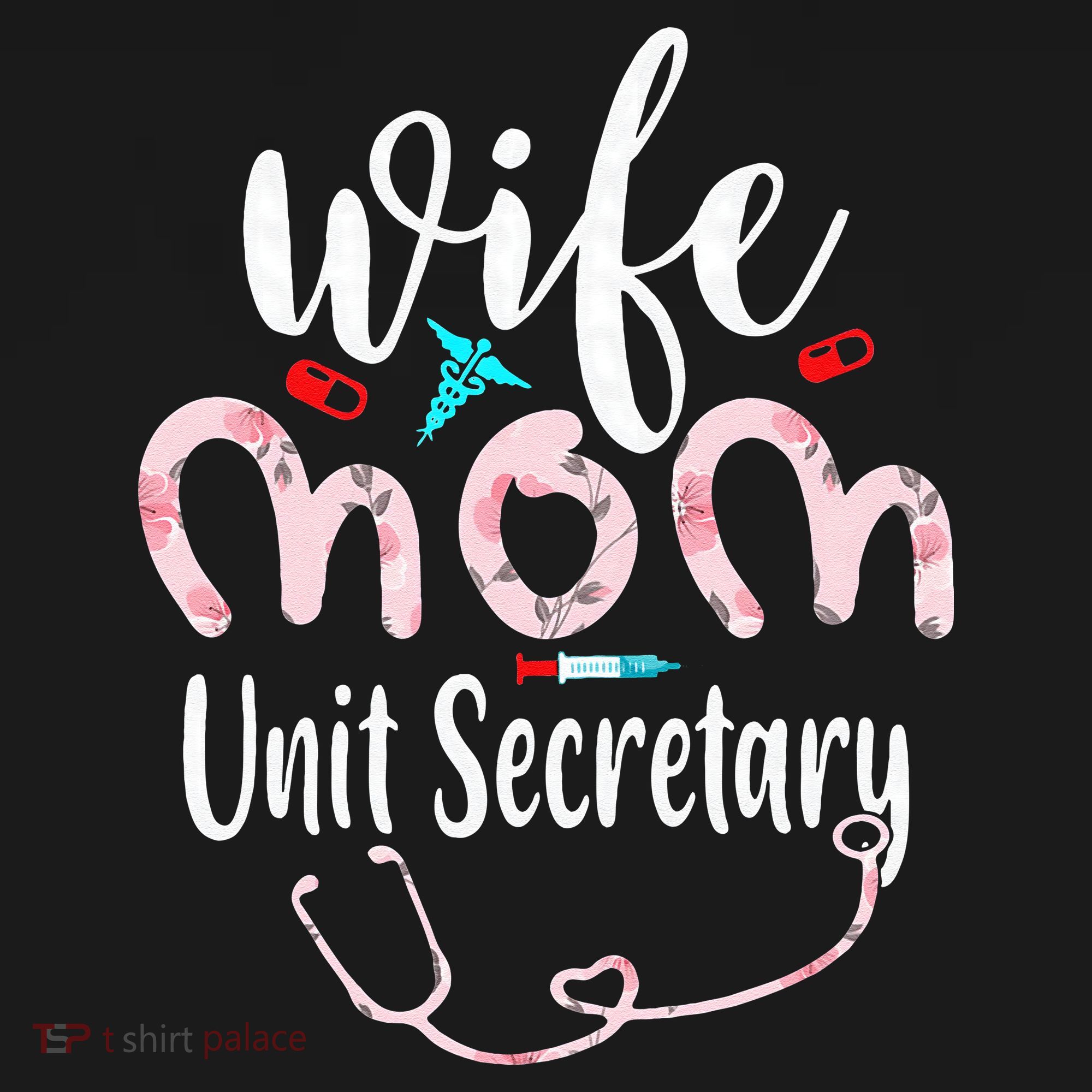 Womens Wife Mom Unit Secretary Mom Mothers Day Nurses Women's Tank Top
