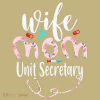 Womens Wife Mom Unit Secretary Mom Mothers Day Nurses Mousepad thumb 1