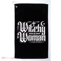 Witchy Wicca Moon Cute Gift Golf Towel thumb 0