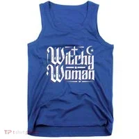 Witchy Wicca Moon Cute Gift Tank Top thumb 0