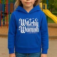 Witchy Wicca Moon Cute Gift Kids Hoodie thumb 3
