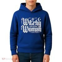 Witchy Wicca Moon Cute Gift Kids Hoodie thumb 4