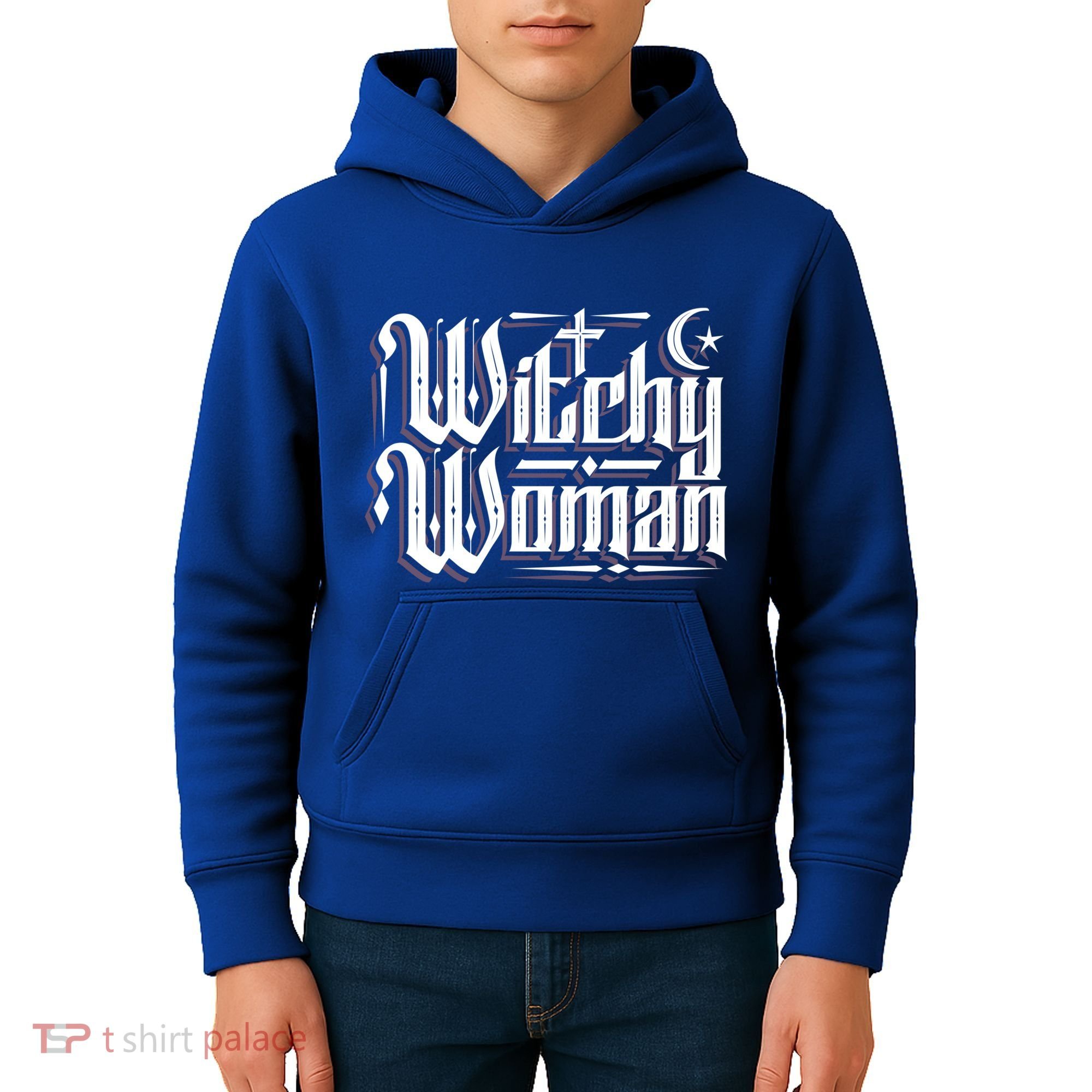 Witchy Wicca Moon Cute Gift Kids Hoodie