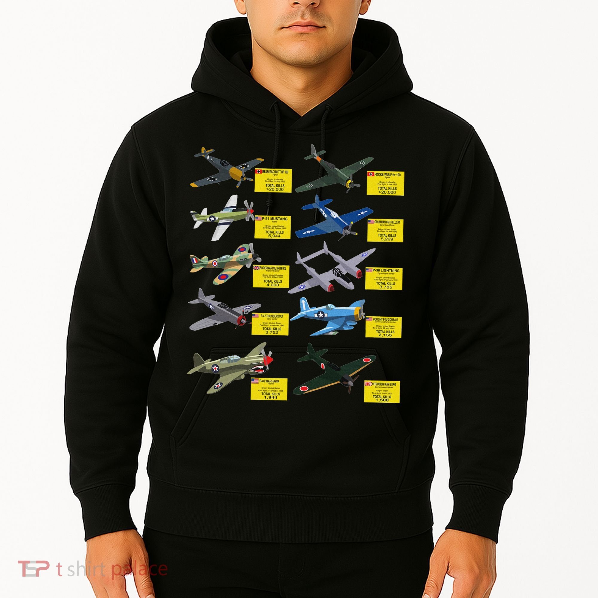 Ww2 Warplanes Most Lethal Airplanes P51 Mustang Hoodie