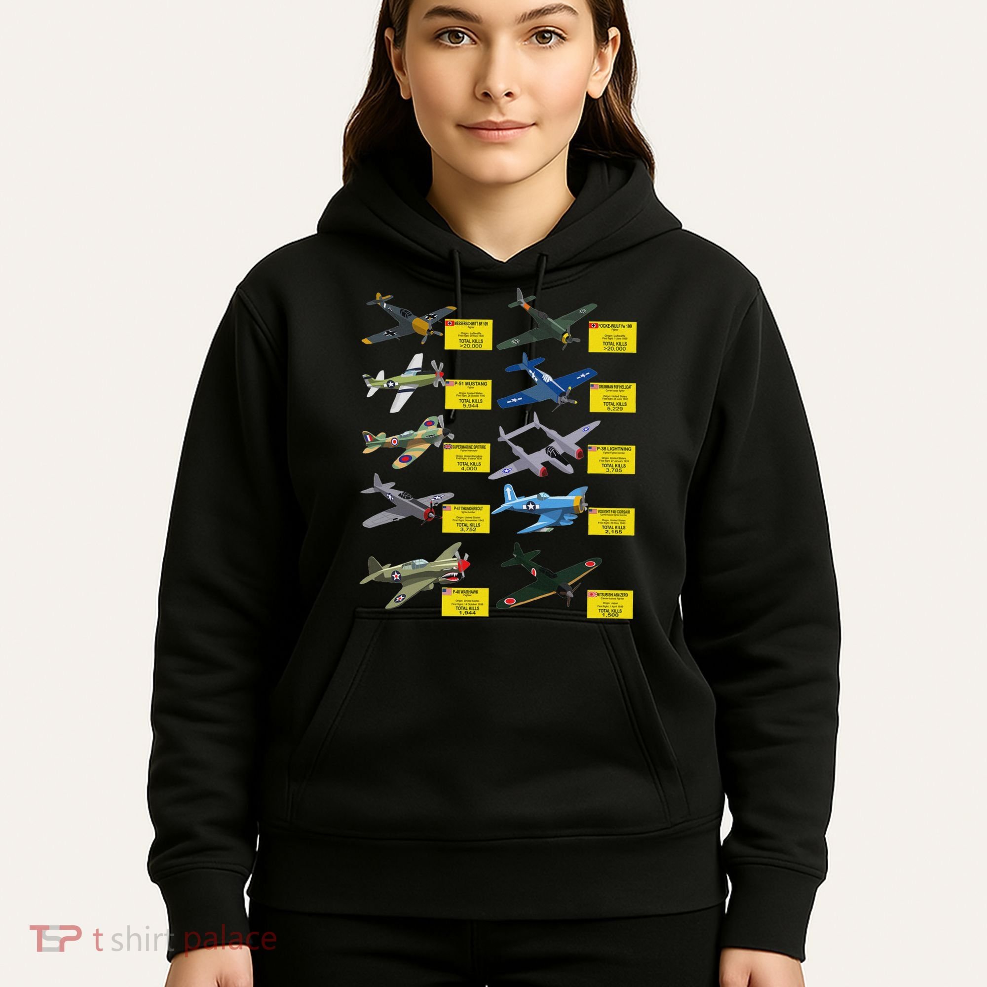 Ww2 Warplanes Most Lethal Airplanes P51 Mustang Hoodie