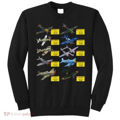 Ww2 Warplanes Most Lethal Airplanes P51 Mustang Sweatshirt