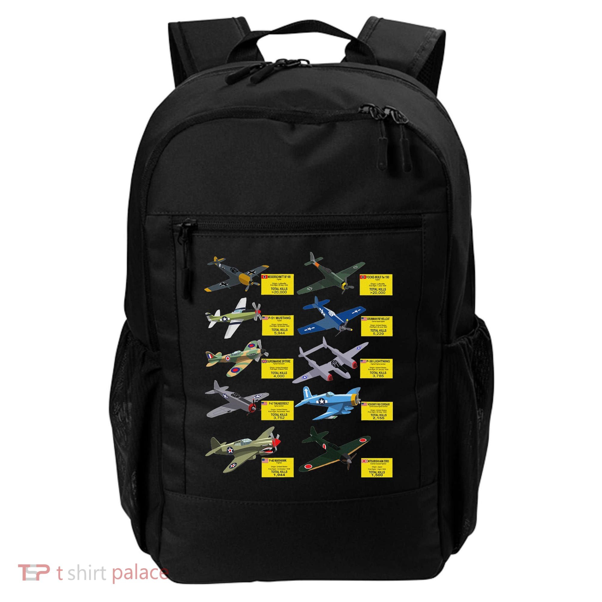 Ww2 Warplanes Most Lethal Airplanes P51 Mustang Backpack