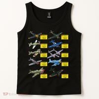 Ww2 Warplanes Most Lethal Airplanes P51 Mustang Tank Top thumb 2