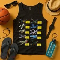 Ww2 Warplanes Most Lethal Airplanes P51 Mustang Tank Top thumb 4