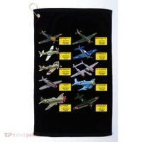 Ww2 Warplanes Most Lethal Airplanes P51 Mustang Golf Towel thumb 0