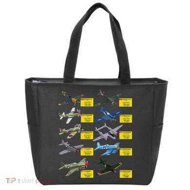 Ww2 Warplanes Most Lethal Airplanes P51 Mustang Tote Bag