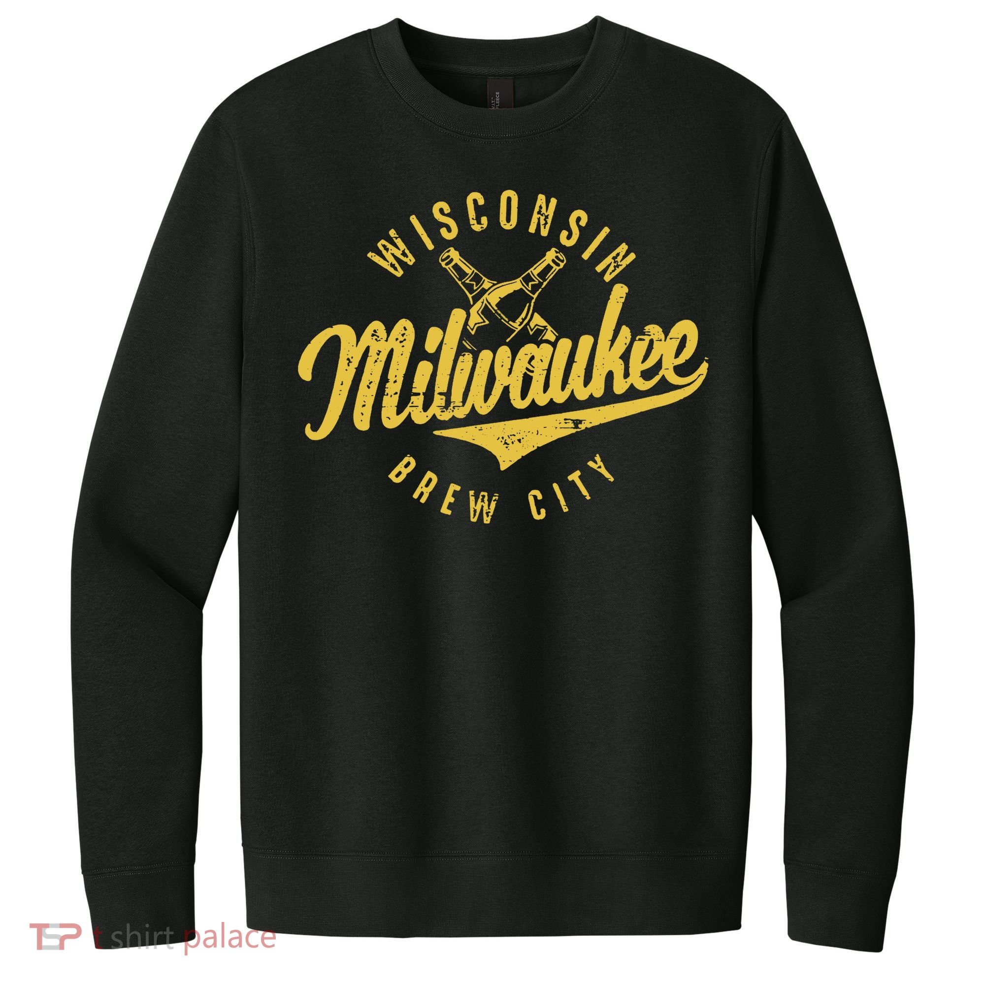 Wo Wisconsin Milwaukee Brew City V.I.T. Fleece Crew Sweatshirt