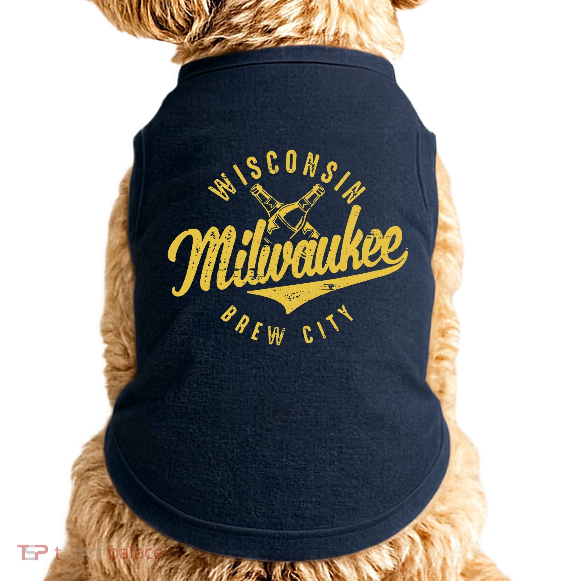 Wo Wisconsin Milwaukee Brew City Doggie Tank