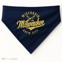 Wo Wisconsin Milwaukee Brew City USA-Made Doggie Bandana thumb 0