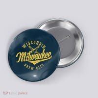 Wo Wisconsin Milwaukee Brew City Button thumb 0
