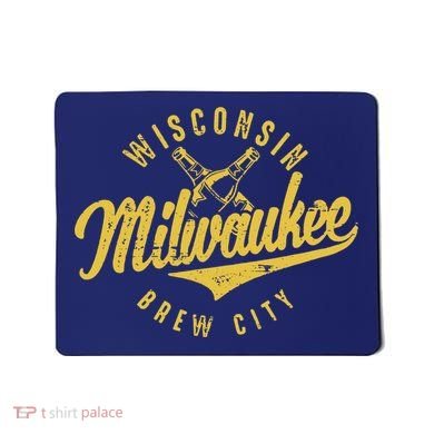 Wo Wisconsin Milwaukee Brew City Mousepad