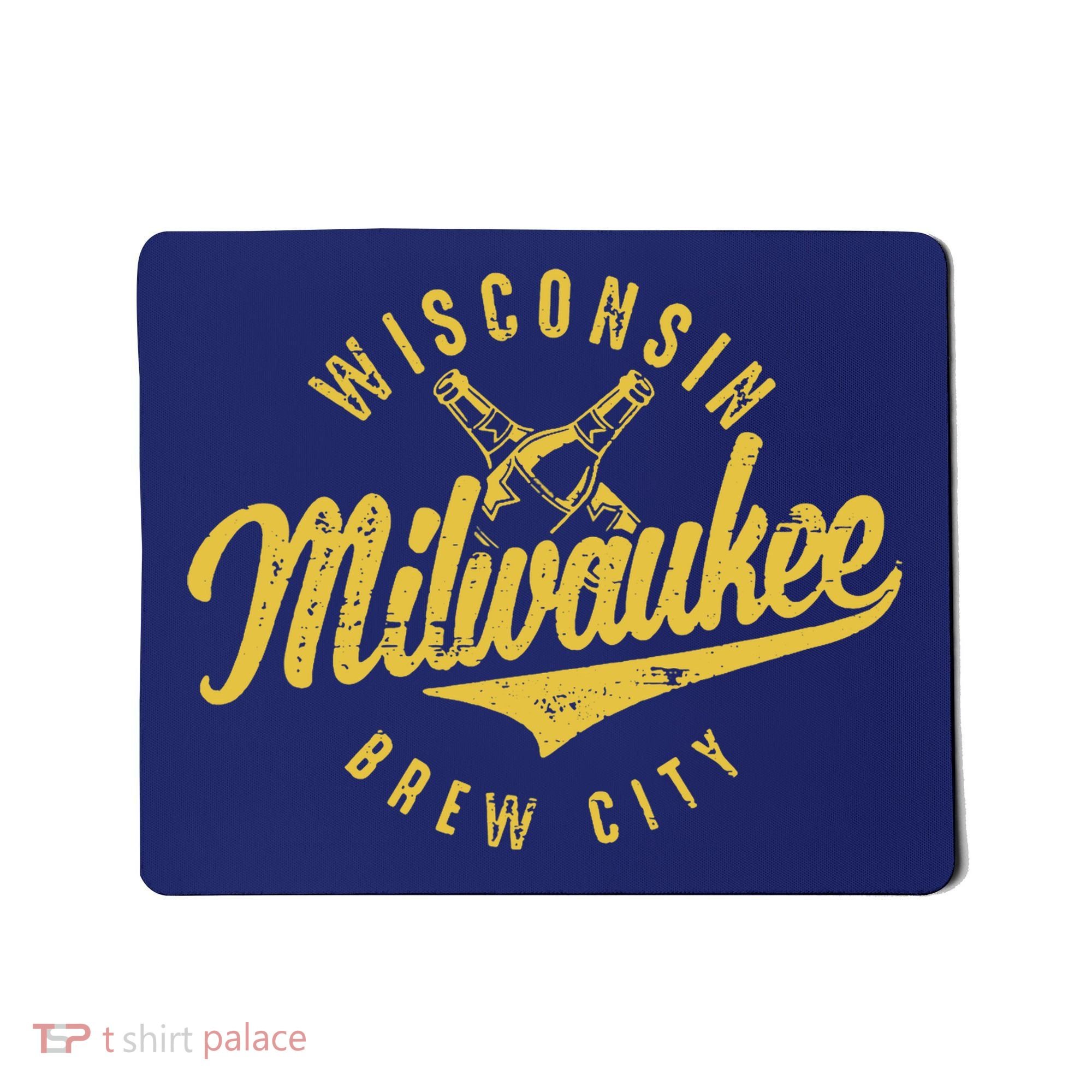 Wo Wisconsin Milwaukee Brew City Mousepad