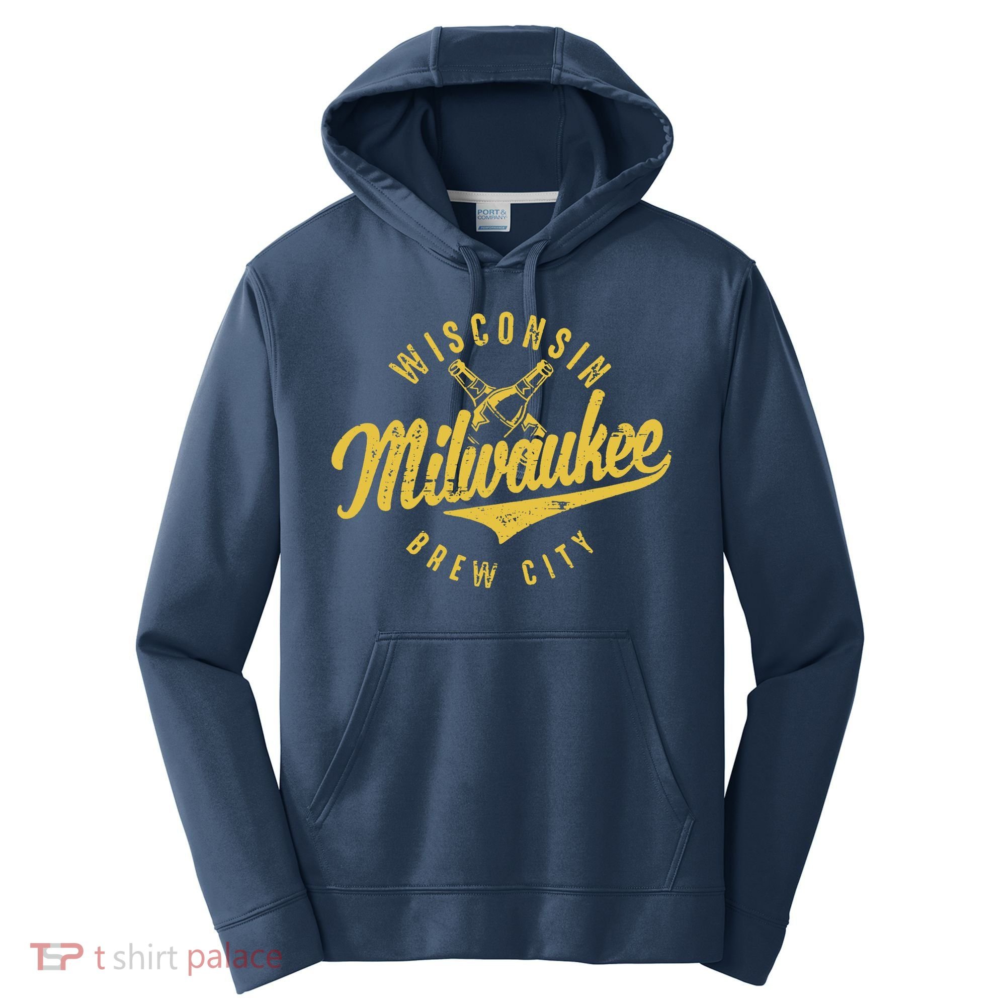 Wo Wisconsin Milwaukee Brew City Performance Fleece Hoodie