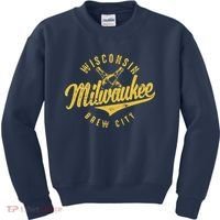 Wo Wisconsin Milwaukee Brew City Kids Sweatshirt thumb 0