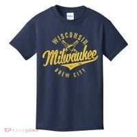 Wo Wisconsin Milwaukee Brew City Kids T-Shirt thumb 0