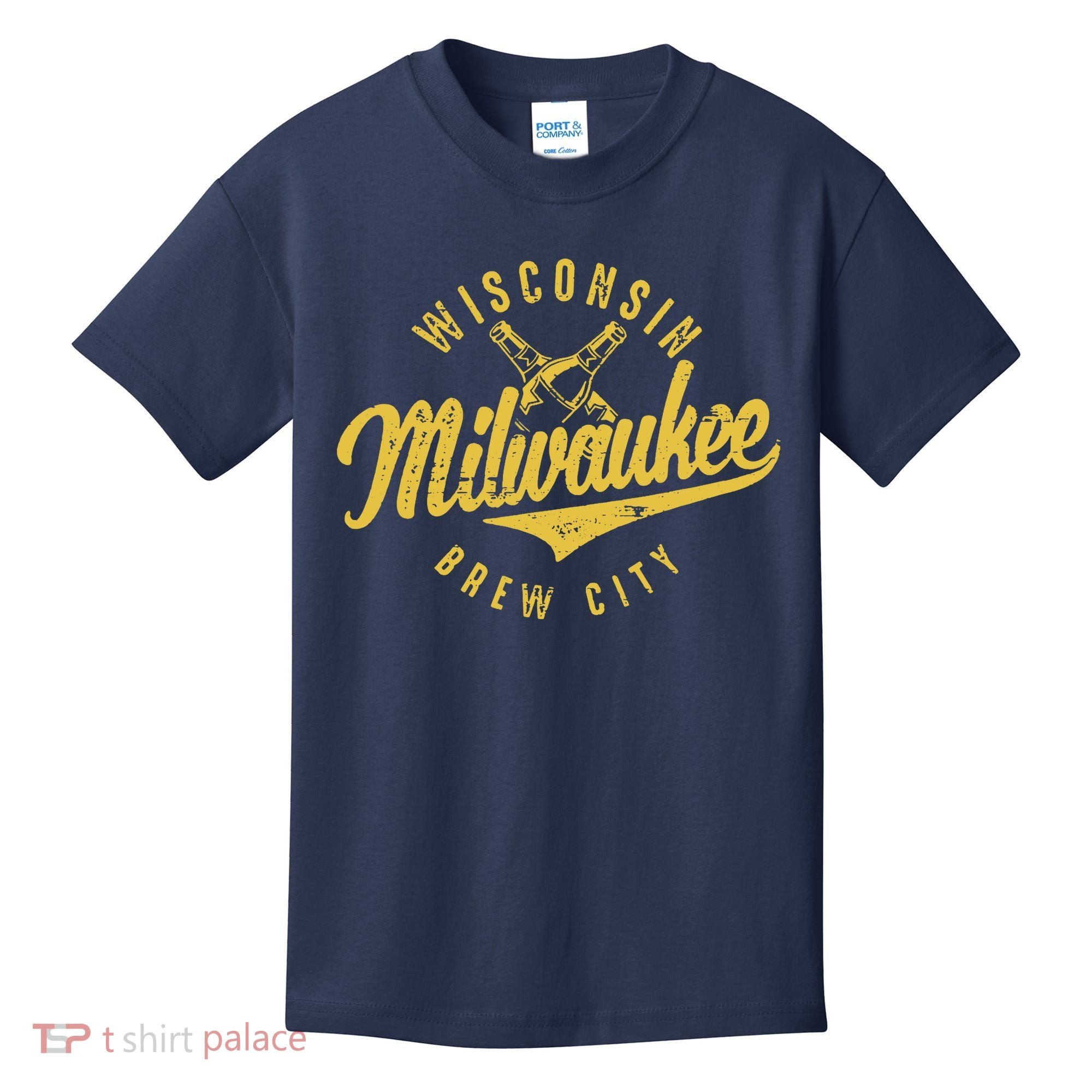 Wo Wisconsin Milwaukee Brew City Kids T-Shirt