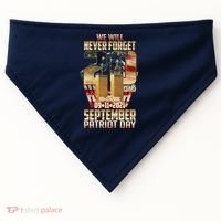We Will Never Forget September 11 9 11 Patriot Day 20 Years Anniversary USA-Made Doggie Bandana thumb 0