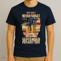 We Will Never Forget September 11 9 11 Patriot Day 20 Years Anniversary T-Shirt thumb 3