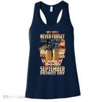 We Will Never Forget September 11 9 11 Patriot Day 20 Years Anniversary Women's Tank Top thumb 0