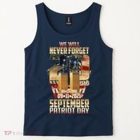 We Will Never Forget September 11 9 11 Patriot Day 20 Years Anniversary Tank Top thumb 2