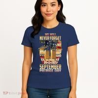 We Will Never Forget September 11 9 11 Patriot Day 20 Years Anniversary Women's T-Shirt thumb 4