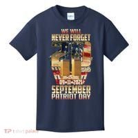 We Will Never Forget September 11 9 11 Patriot Day 20 Years Anniversary Kids T-Shirt thumb 0