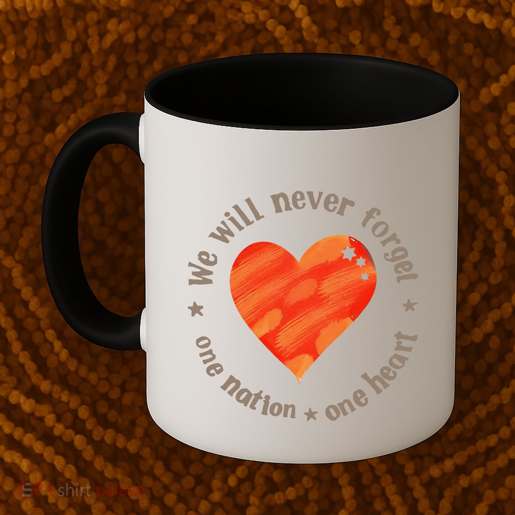 We Will Never Forget One Nation One Heart Bibas Family Coffee Mug