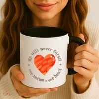 We Will Never Forget One Nation One Heart Bibas Family Coffee Mug thumb 3