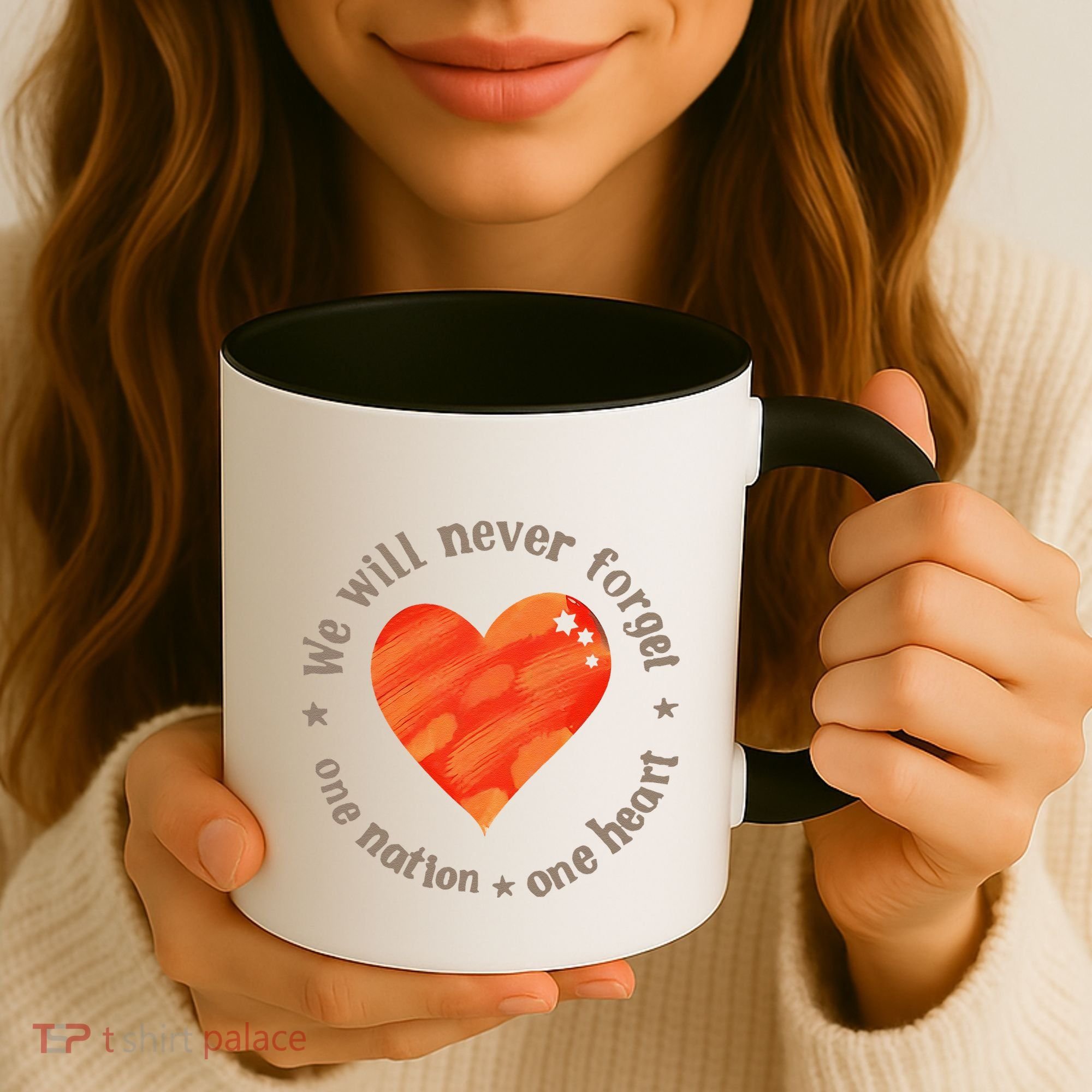 We Will Never Forget One Nation One Heart Bibas Family Coffee Mug