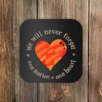 We Will Never Forget One Nation One Heart Bibas Family Coaster thumb 0