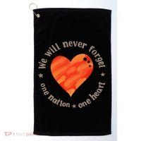 We Will Never Forget One Nation One Heart Bibas Family Golf Towel thumb 0