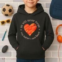 We Will Never Forget One Nation One Heart Bibas Family Kids Hoodie thumb 2