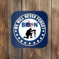 We Will Never Forget American 13 Fallen Heroes Anti Biden Coaster thumb 0