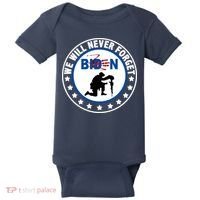 We Will Never Forget American 13 Fallen Heroes Anti Biden Baby Bodysuit thumb 0