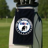 We Will Never Forget American 13 Fallen Heroes Anti Biden Golf Towel thumb 2