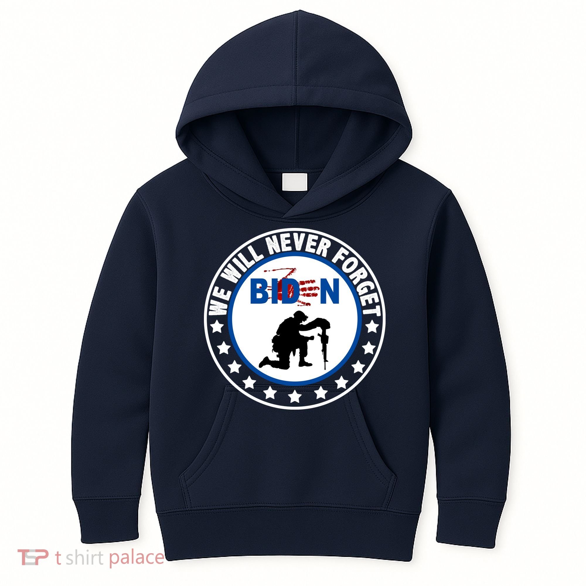 We Will Never Forget American 13 Fallen Heroes Anti Biden Kids Hoodie