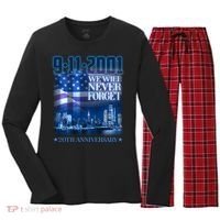 We Will Never Forget 9112021 20th Anniversary Women's Long Sleeve Flannel Pajama Set  thumb 0