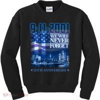 We Will Never Forget 9112021 20th Anniversary Kids Sweatshirt thumb 0