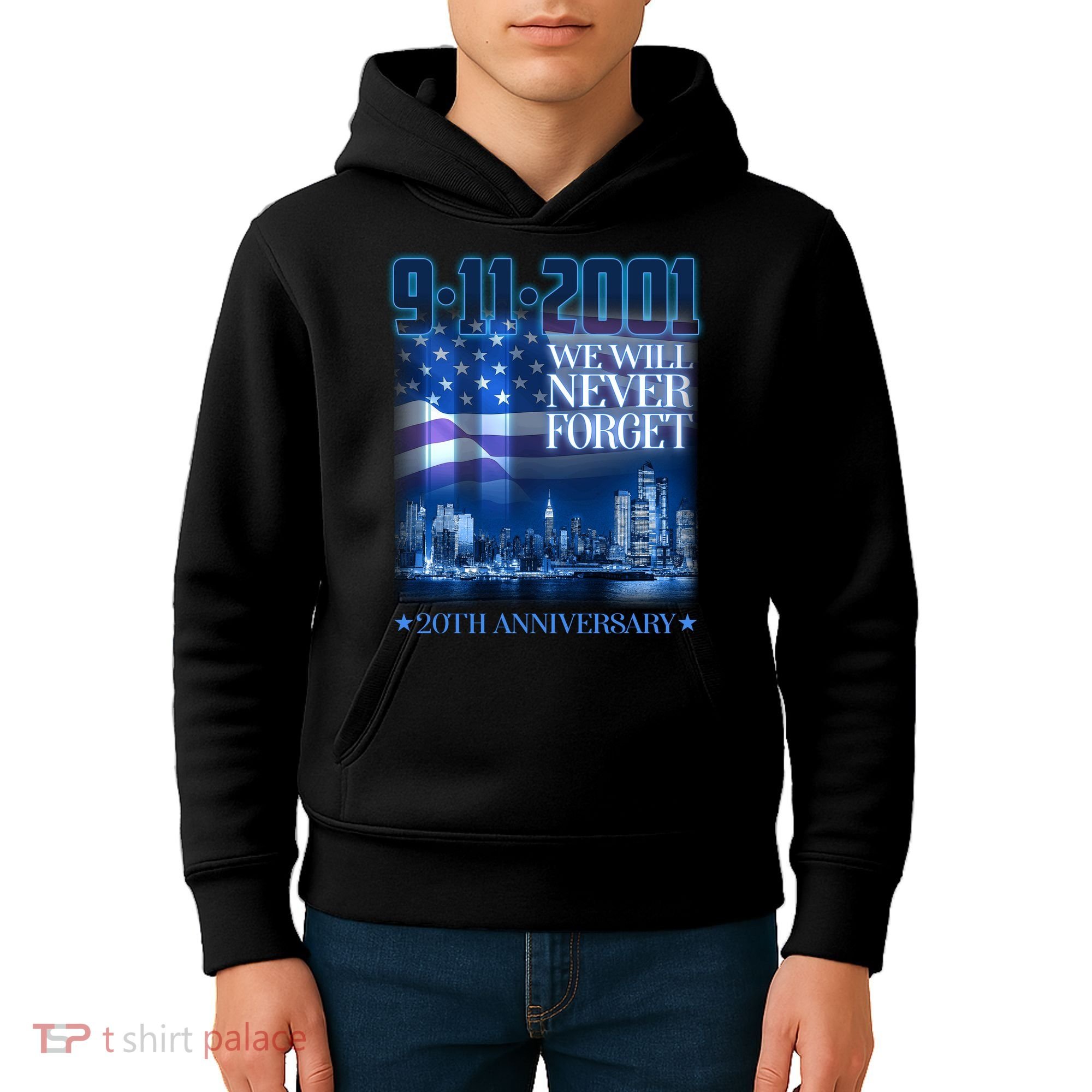 We Will Never Forget 9112021 20th Anniversary Kids Hoodie