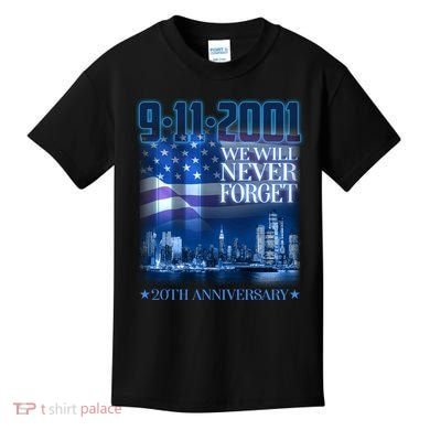 We Will Never Forget 9112021 20th Anniversary Kids T-Shirt