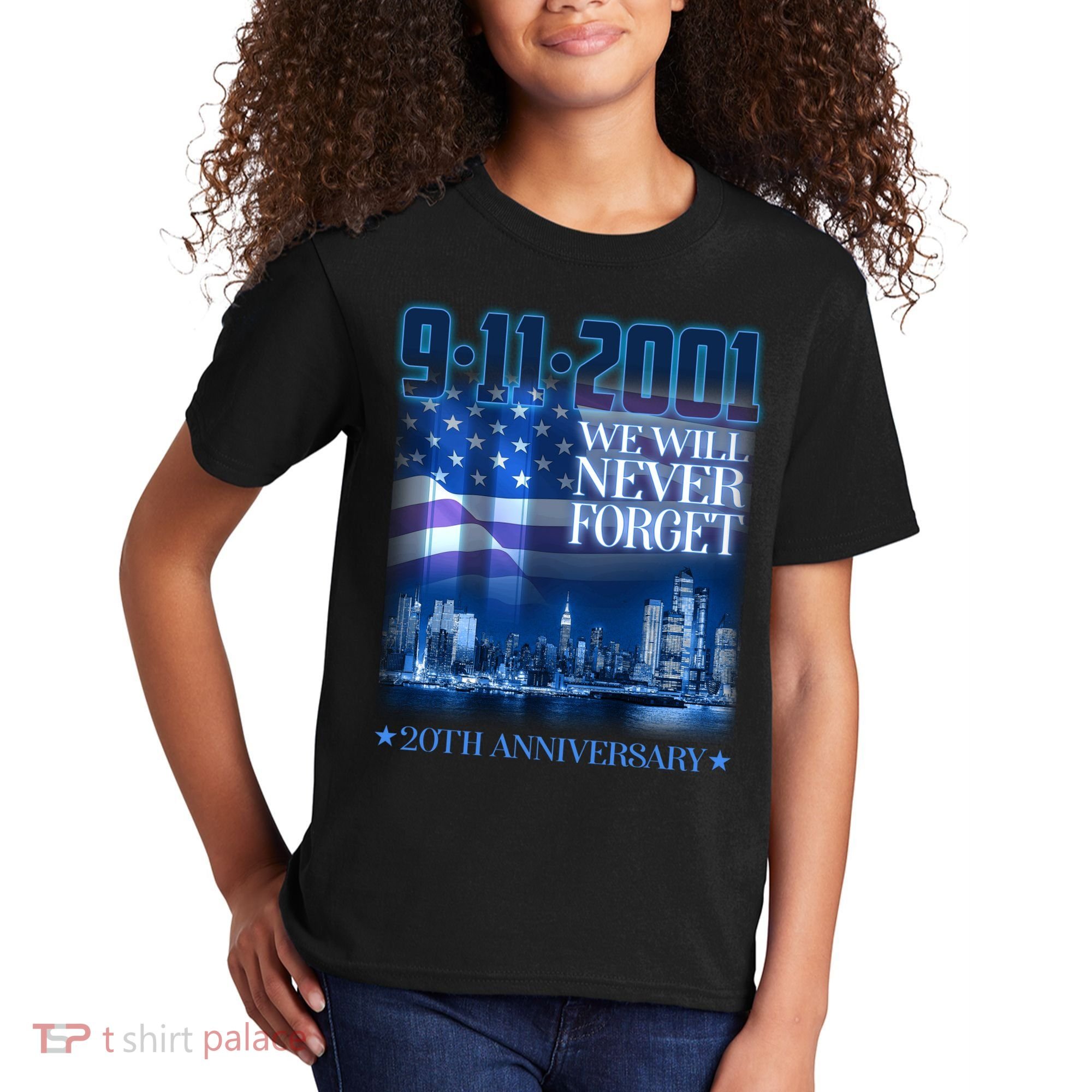 We Will Never Forget 9112021 20th Anniversary Kids T-Shirt