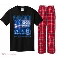 We Will Never Forget 9112021 20th Anniversary Kids Plaid Pajama Set thumb 0