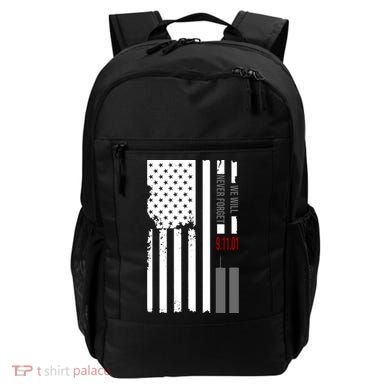 We Will Never Forget 9.11.01 USA Flag Backpack