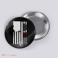 We Will Never Forget 9.11.01 USA Flag Button thumb 0